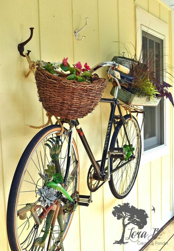 arte do jardim da bicicleta