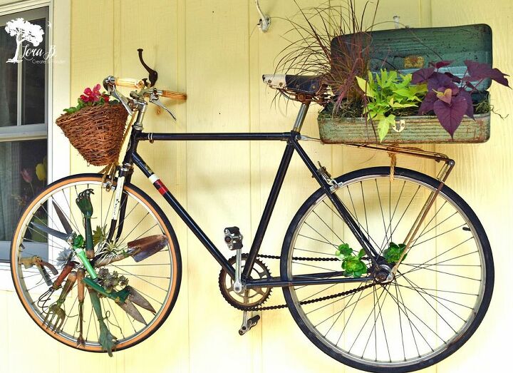 arte do jardim da bicicleta