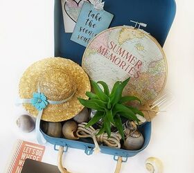 suitcase with summer memories