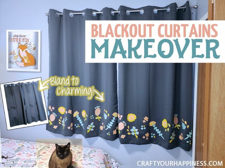 charming blackout curtain makeover