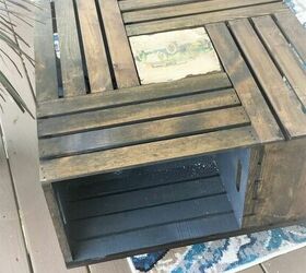 wooden crate table, Storage