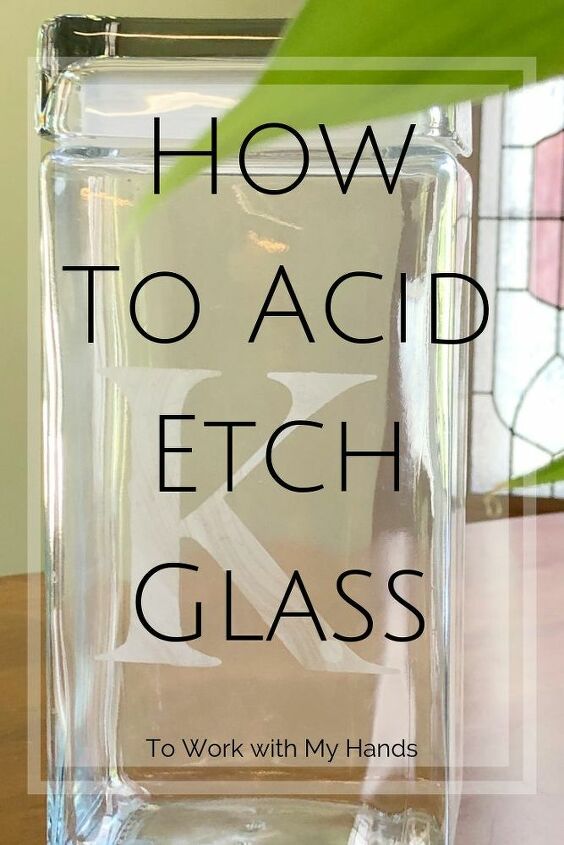 acid etched glass canisters