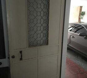 how to makeover an ugly metal entrance door