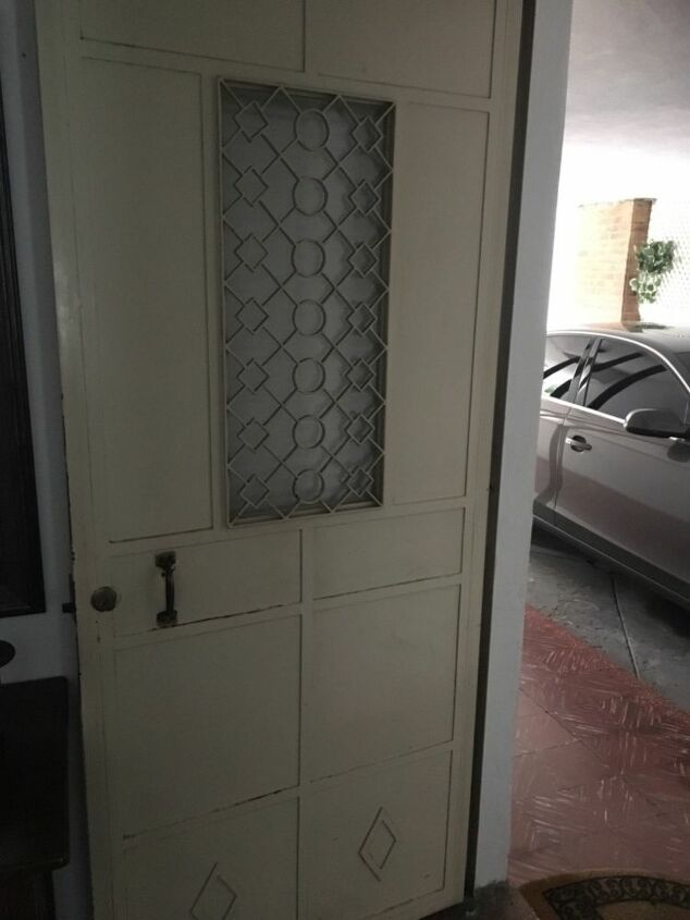 how to makeover an ugly metal entrance door