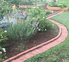 DIY Brick Garden Edging