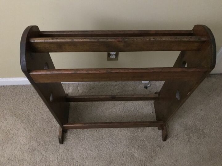 How do I upcycle this old wood quilt rack into something else? | Hometalk