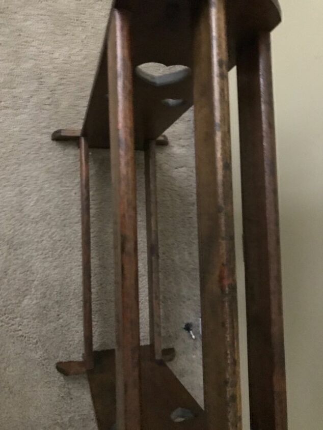 how do i upcycle this old wood quilt rack into something else