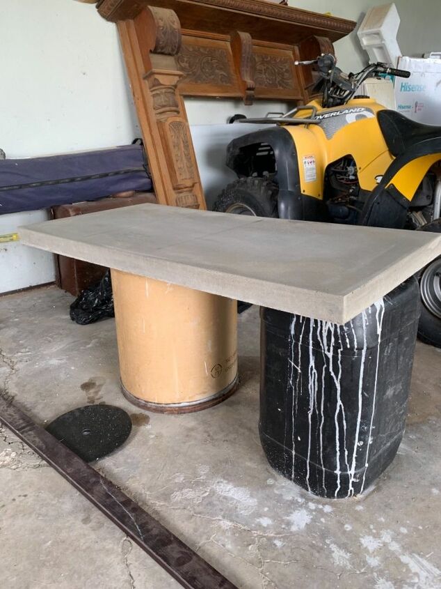 mesa de centro de concreto