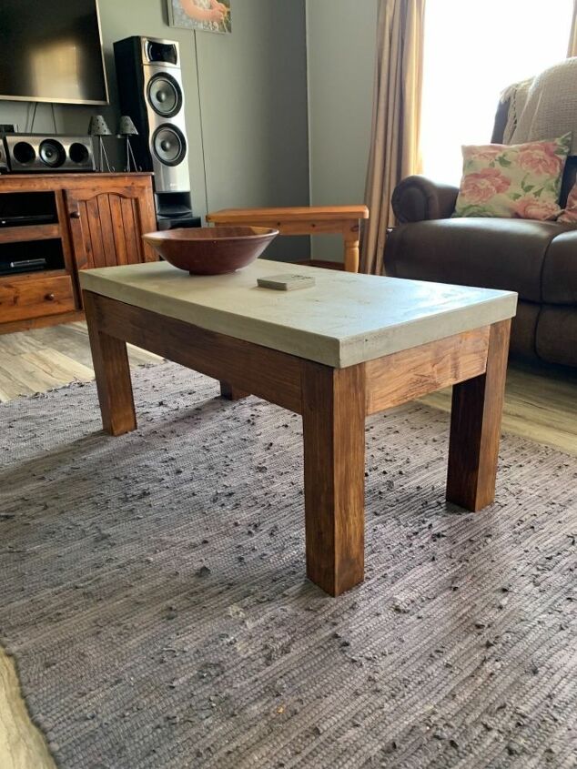 How to Make a Concrete Coffee Table DIY | Hometalk