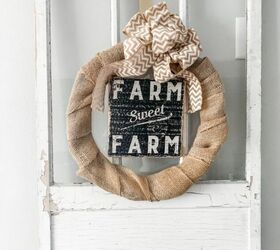 Super Simple DIY Burlap Wreath- Busy Mom Approved
