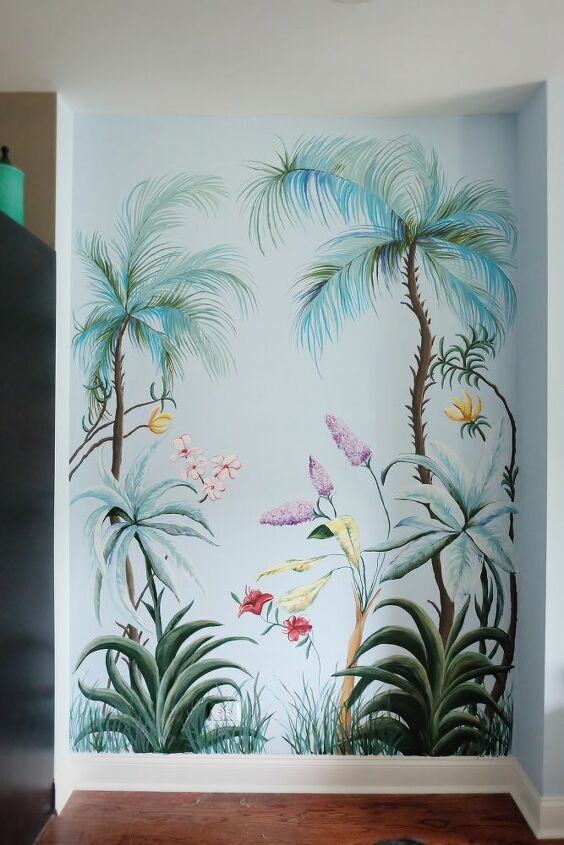 mural de pared pintado a mano diy