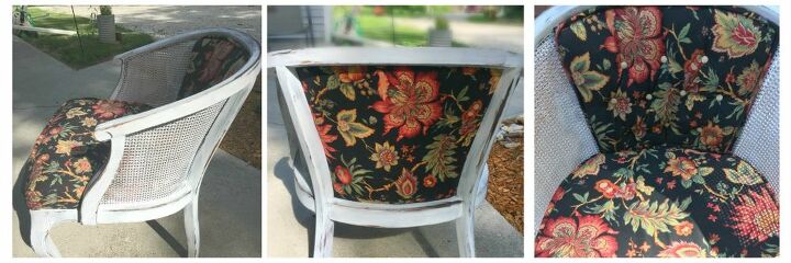 cambio de imagen de una silla retapizada y pintada