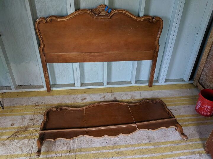 Need A Bench Make One Out Of A Headboard Hometalk