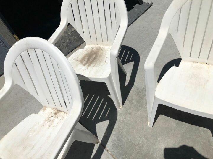 How To Paint Plastic Chairs Repainted Into Beautiful Patio Chairs