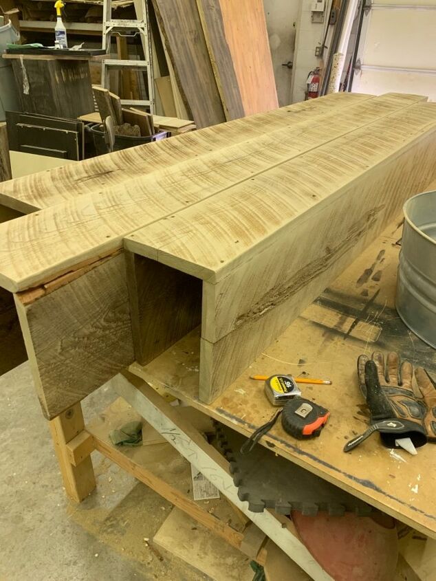 how to make faux beams, DIY Wood Beams