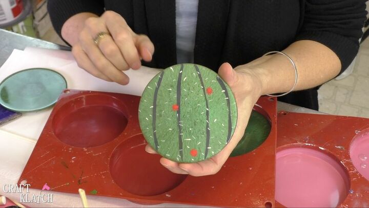 diy resin cactus coasters