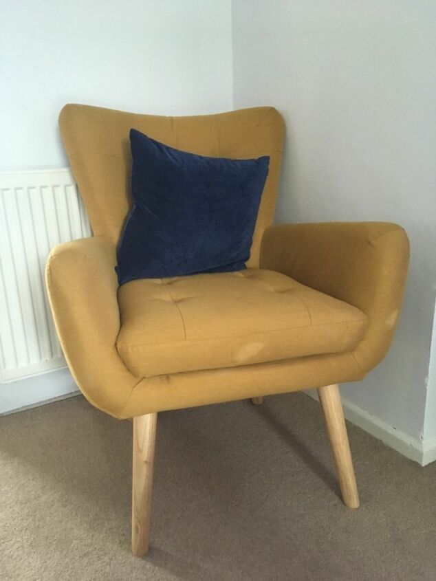 q how can i brighten faded spots on my armchair