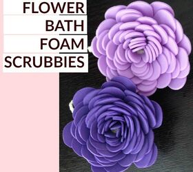flower bath foam scrubbies