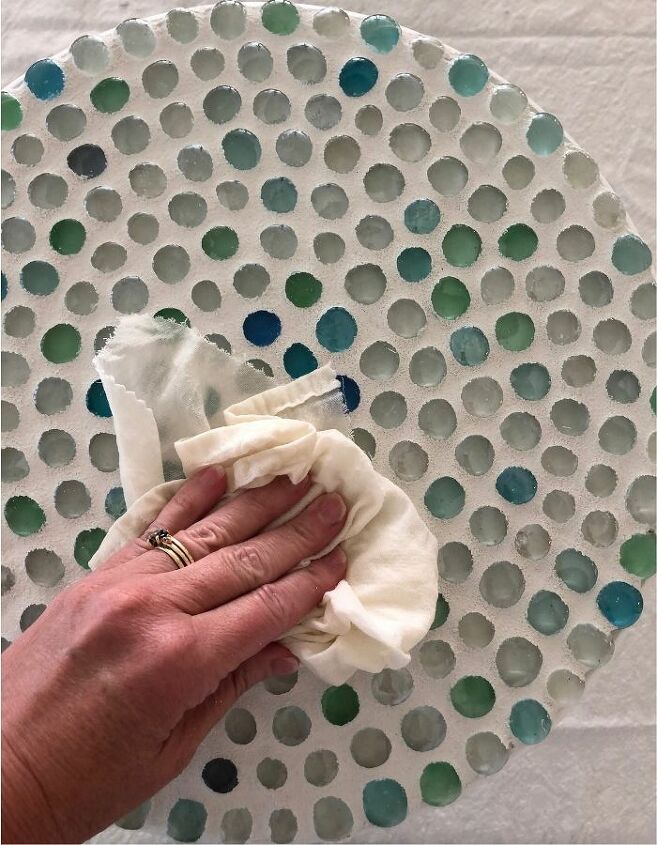 easy diy dollar store glass bead table