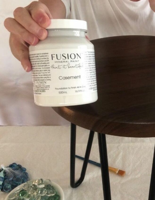easy diy dollar store glass bead table
