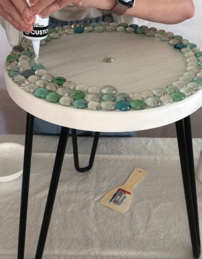 easy diy dollar store glass bead table