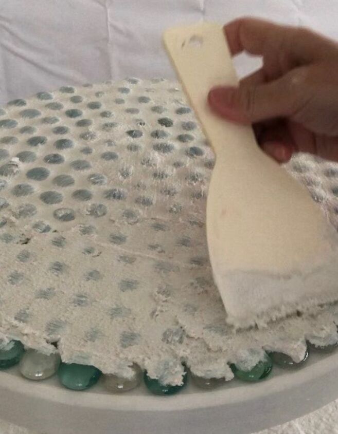 easy diy dollar store glass bead table