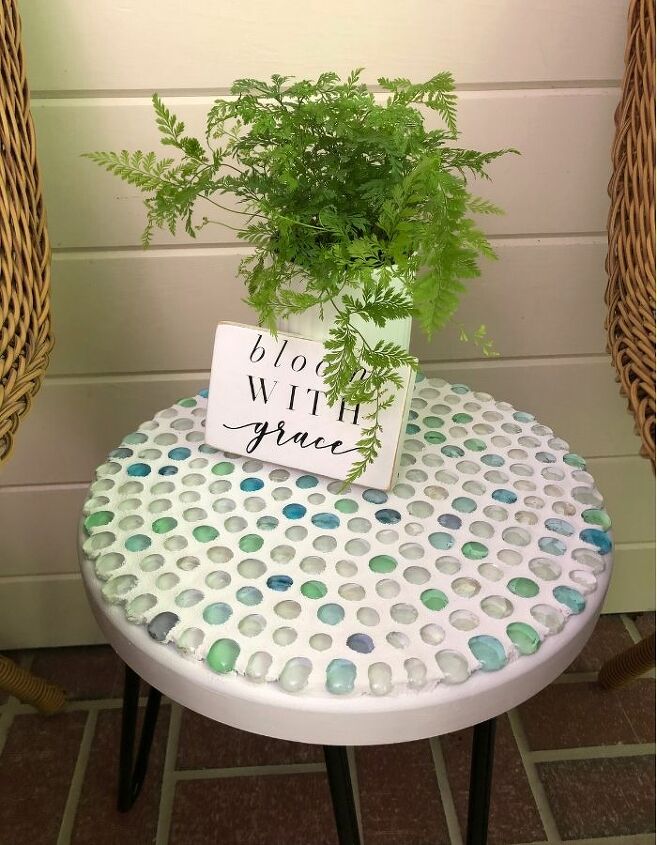easy diy dollar store glass bead table