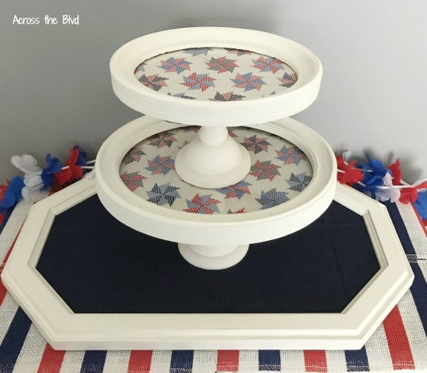 patriotic tiered tray