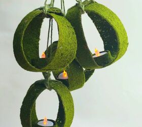 hanging moss orb lanterns