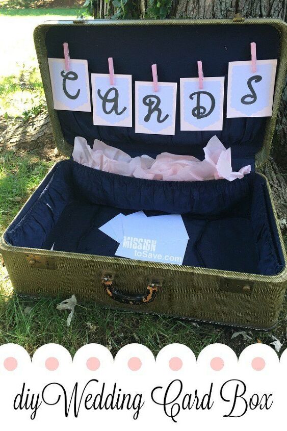 diy wedding card box with vintage flair using a cricut