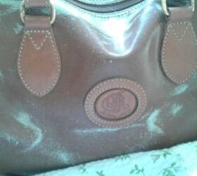 q how to refurbish an old leather purse that lost its original texture