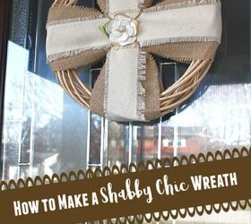 how to make a wreath for shabby chic home decor