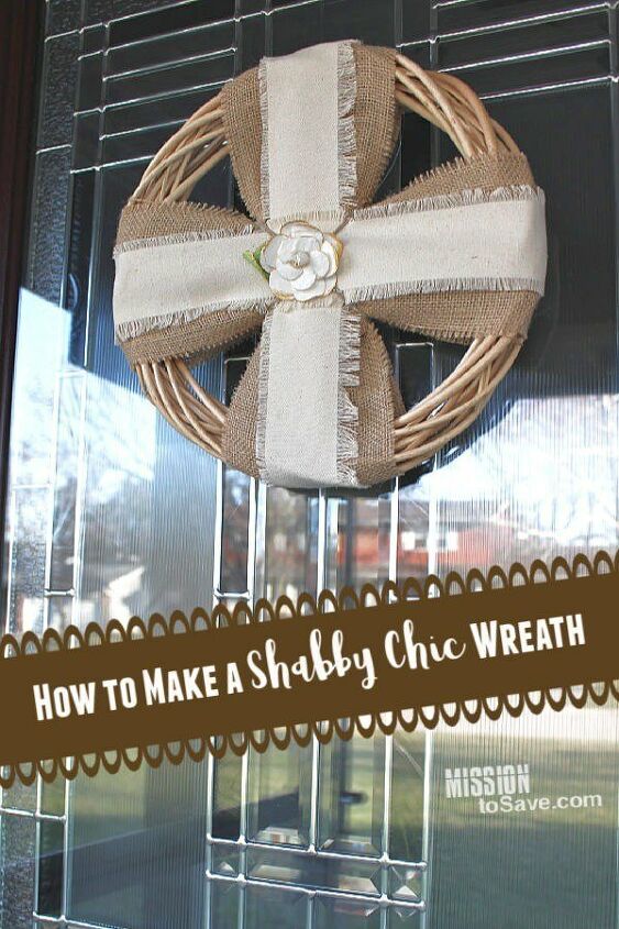 how to make a wreath for shabby chic home decor
