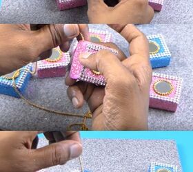 amazing wall hanging craft from old bangles and matchboxes