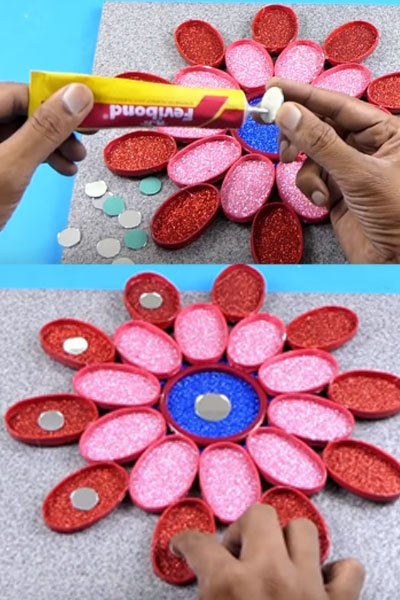 make a beautiful wall hanging from waste plastic bottles