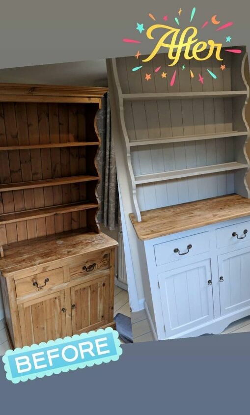 How To Shabby Chic A Welsh Dresser Diy Hometalk How To Shabby Chic A Welsh Dresser Diy