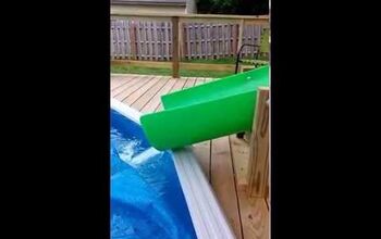How Do I Build A Pool Slide Hometalk, Can You Have A Slide For An Above Ground Pool