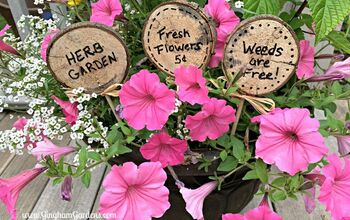 Cómo hacer bonitos carteles para el jardín o etiquetas para las plantas con un montón de madera vieja