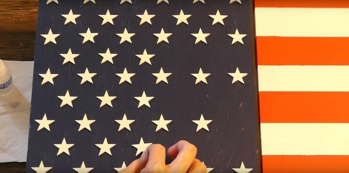 construa este cofre de parede com bandeira americana antes de 4 de julho
