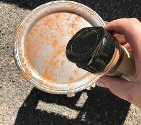 She sprinkles cinnamon on a metal tray for a decor hack we need to try