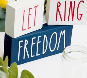 letreros del 4 de julio diy, Carteles de bloque Let Freedom Ring