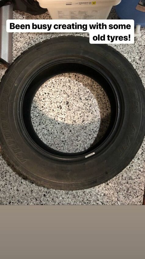 seagrass tyre table, Tire