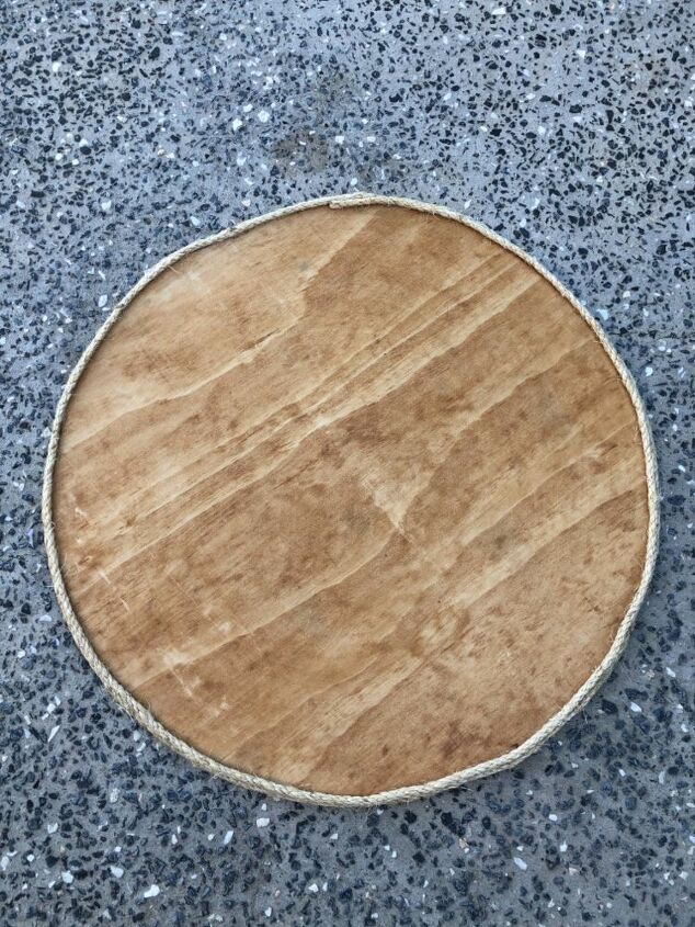 seagrass tyre table, DIY Tabletop