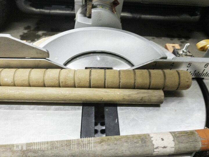 escalera de manta diy con mazos de croquet madera de desecho