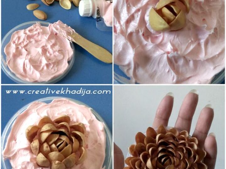 q how to make pistachio flowers looking for a suitable base