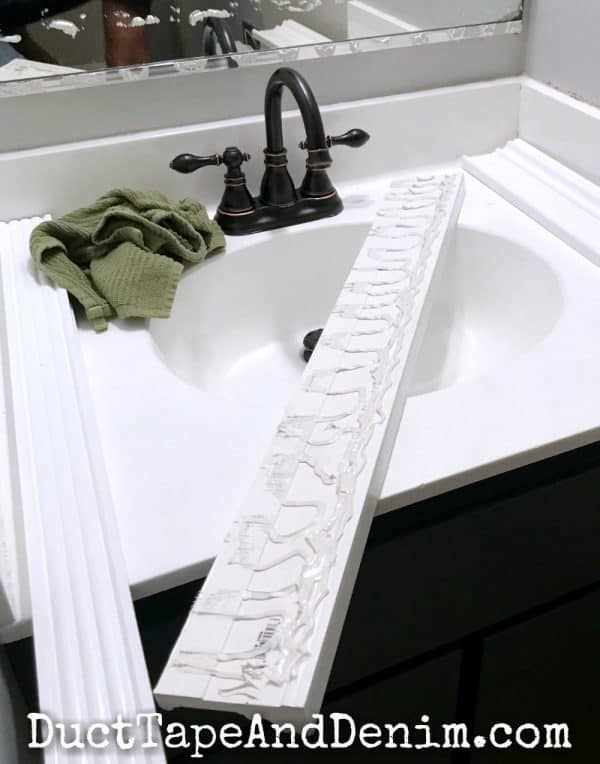 How To Frame A Bathroom Mirror Diy Hometalk
