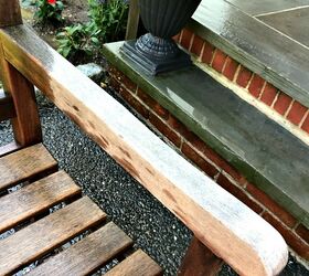 cleaning and maintaining a teak bench