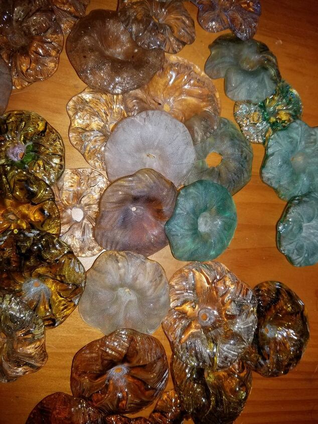 q any ideas for these glass flowers