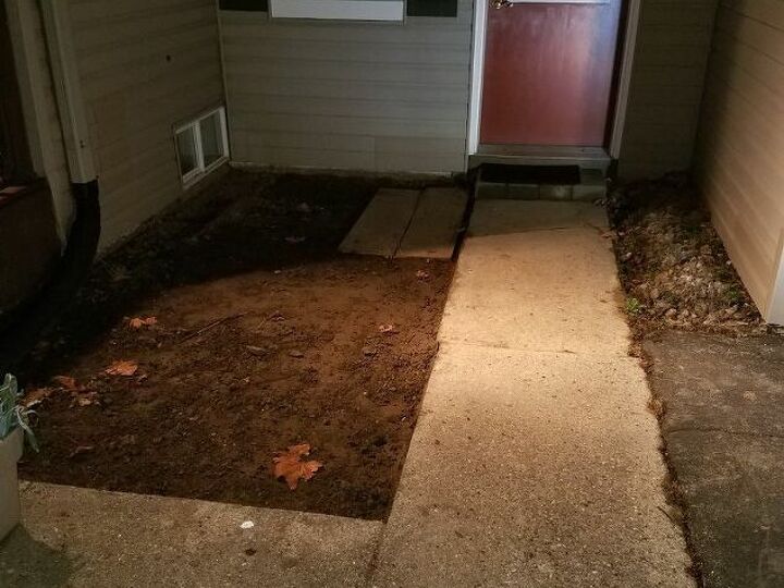 q how can we spruce up this entryway with a deck