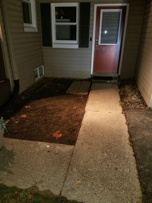 q how can we spruce up this entryway with a deck